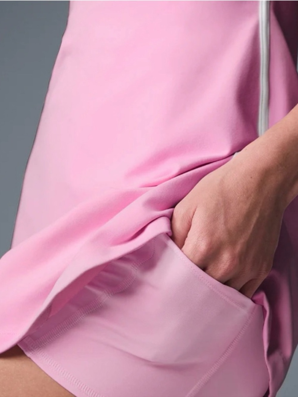 SOLD ✨ ALO Sweet Pink Airbrush Streamlined Dress - Sweet Pink/White XS NWOT - Picture 4 of 5
